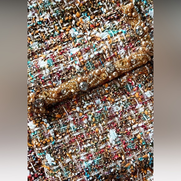 SELF-PORTRAIT
Embellished Bouclé Tweed Jacket size 6 - Picture 6 of 6